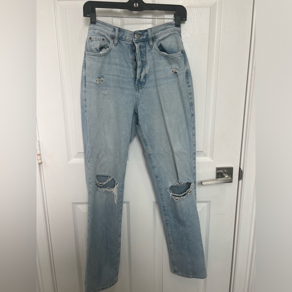 White washed ripped blue jeans from pacsun